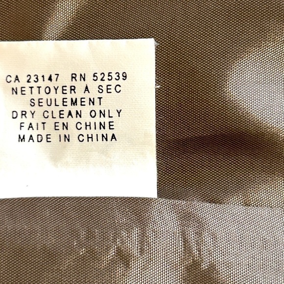 Talbots EUC Women’s Hidden Button Gray/Brown Trench Coat Size-M - Picture 7 of 11